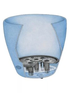 Viva Round Self-Watering Rolling Planter, 17.25” Diameter 9 Viva Round Self-Watering Rolling Planter, 17.25” Diameter -Garden Care Tools Sales 39325 002