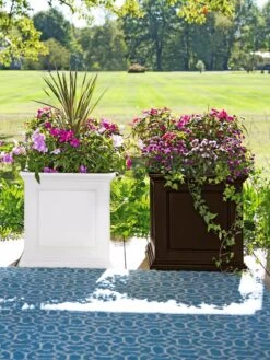 Fairfield Self-Watering Square Planter, 20” X 20” -Garden Care Tools Sales 39618 3022 001E tif