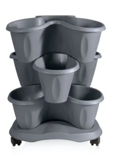 Trifoglio 3-Tier Planter On Wheels -Garden Care Tools Sales 3 4 crop 8613625 02V