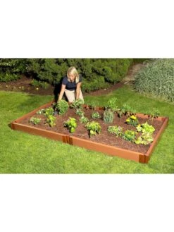 Classic Sienna Composite Raised Bed, 5-1/2" High With 2" Boards -Garden Care Tools Sales 8588260 01v