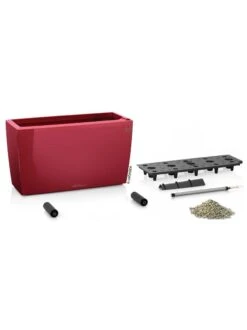 Lechuza® Cararo Rectangular Indoor Planter With Casters -Garden Care Tools Sales 8590295 04v