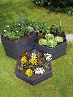 Exaco Hexagonal Raised Garden Bed Planter 7 Exaco Hexagonal Raised Garden Bed Planter -Garden Care Tools Sales 8599285 01V tif