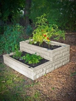 Garden Wizard Cascade Self-Watering Raised Bed, 4' X 4' -Garden Care Tools Sales 8599316 19V garden wizard cascade self watering raised bed 4x4 light granite