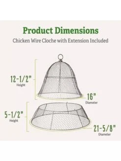 Chicken Wire Cloche With Extension -Garden Care Tools Sales 8600116 1