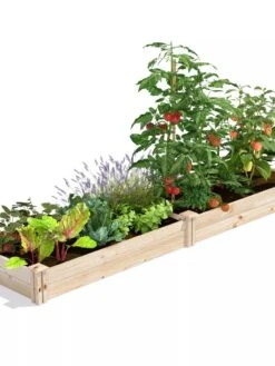 Pine Raised Garden Bed, 2' X 8' 12 Pine Raised Garden Bed, 2' X 8' -Garden Care Tools Sales 8612243 02V jpg