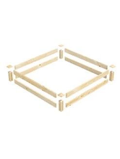 Pine Raised Garden Beds, 4'x4' -Garden Care Tools Sales 8612249 01v