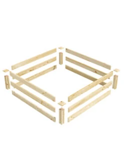 Pine Raised Garden Beds, 4'x4' -Garden Care Tools Sales 8612250 01v