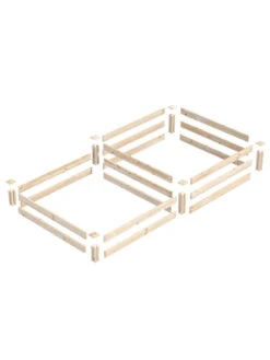 2-Tier Pine Raised Garden Bed, 4'x8' -Garden Care Tools Sales 8612253 01v