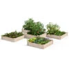 2-Tier Pine Raised Garden Bed, 80 Sqft.12'x12' -Garden Care Tools Sales 8612255 02v 2 tier pine raised garden bed 12x12 1