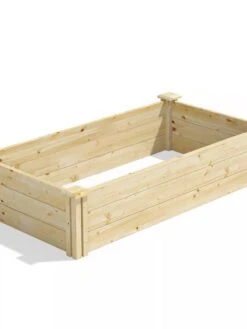 Pine Raised Garden Bed, 2'x4'x10.5" High 7 Pine Raised Garden Bed, 2'x4'x10.5" High -Garden Care Tools Sales 8612256 03V jpg