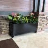 Nice Aluminum Trough Planter With Casters, 19" High 1 Nice Aluminum Trough Planter With Casters, 19" High -Garden Care Tools Sales 8612402 04V jpg