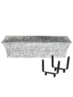 Achla Designs Handrail Flowerbox Bracket Kit For Rail -Garden Care Tools Sales 8612883 01v achla designs handrail flowerbox bracket kit for 2x4 inch rail